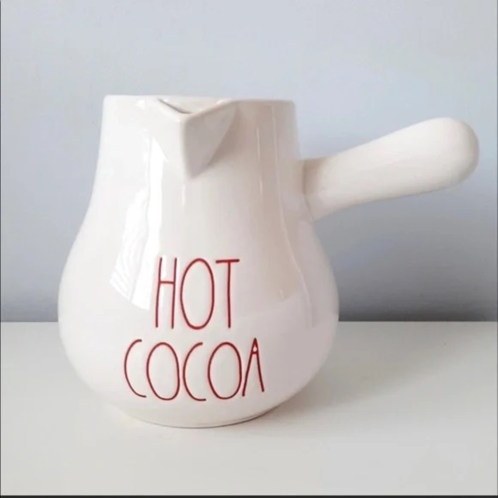 Rae Dunn White Hot Cocoa Pitcher ⭐️ collectible